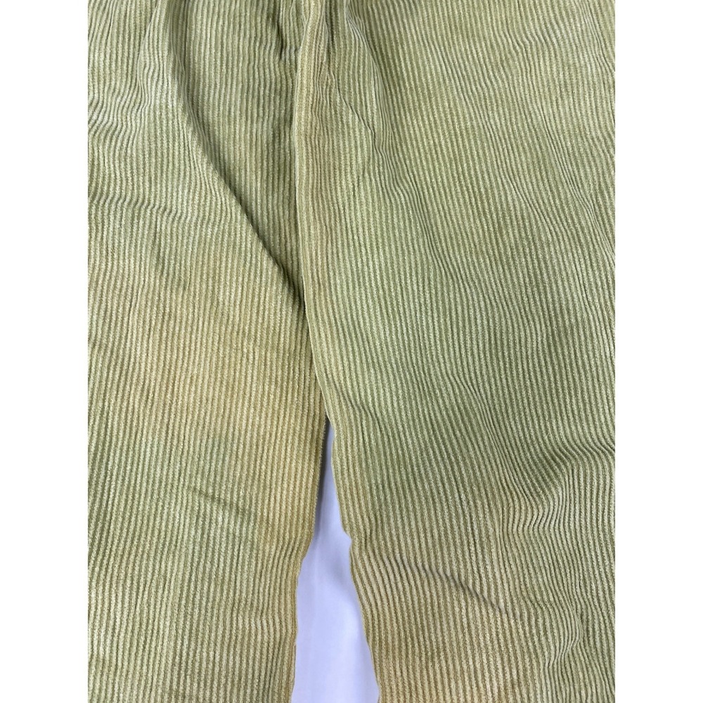 BDG High and Wide Leg Pants Women's Size 26 Green Corduroy - Flawed - Picture 9 of 16